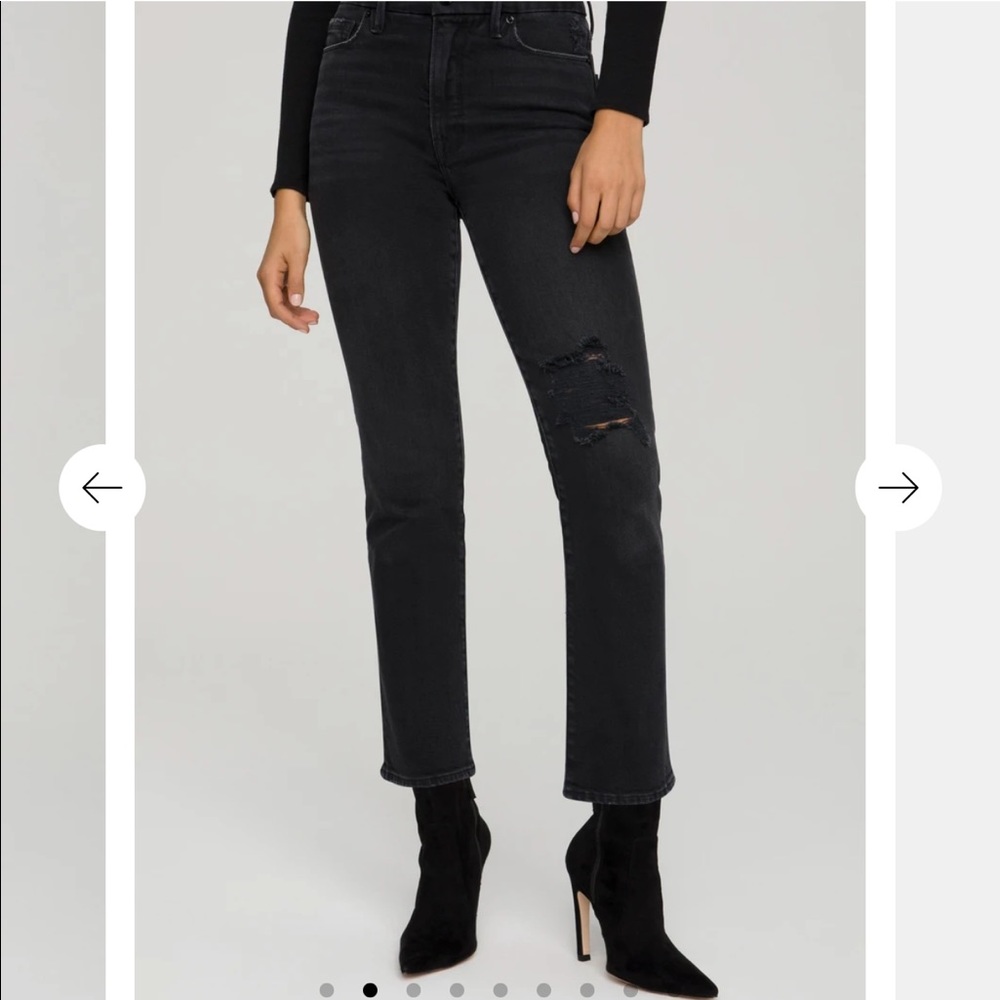 GOOD AMERICAN good classic black jeans size 4